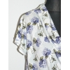 Delikatna bluzka z lejącym dekoltem typu woda - fioletowe bzy